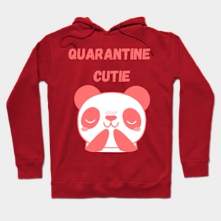 Quarantine cutie cute panda bear Hoodie